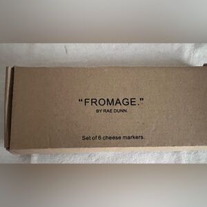 Rae Dunn White Cheese Markers Set